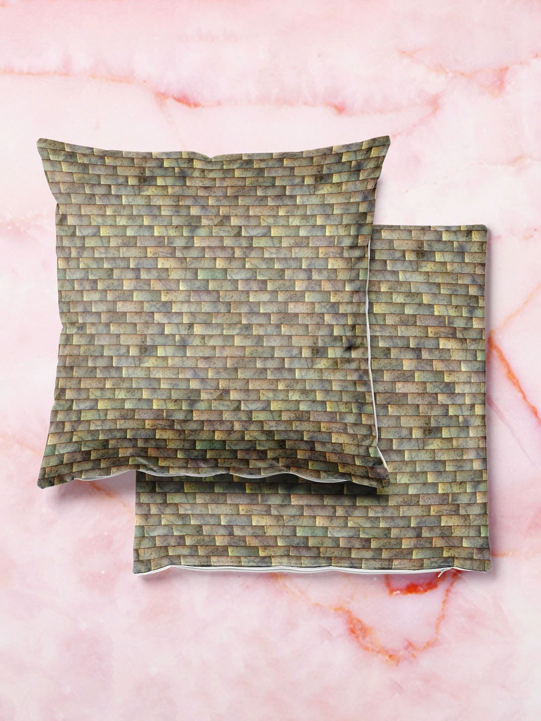 

ArtzFolio Multicoloured Set of 2 Square Cushion Covers, Multi