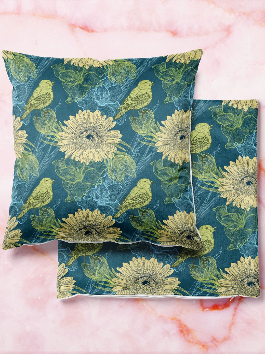

ArtzFolio Multicoloured Set of 2 Square Cushion Covers, Multi