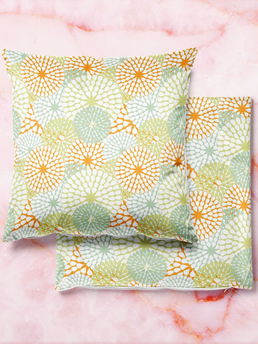 

ArtzFolio Multicoloured Set of 2 Square Cushion Covers, Multi