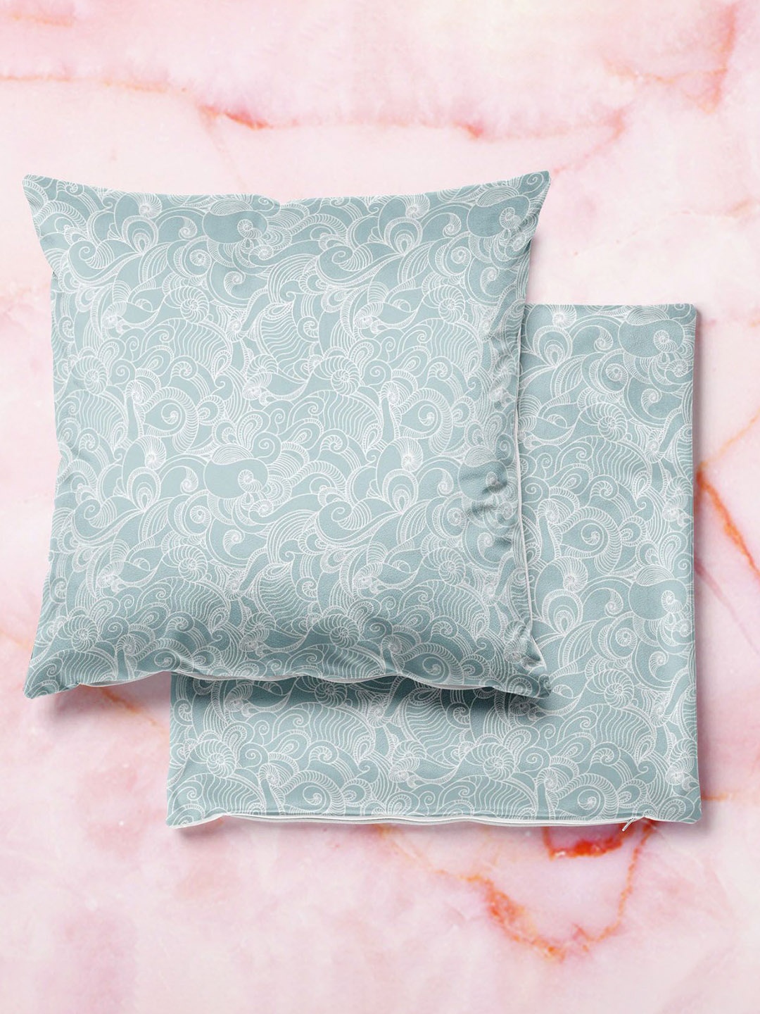 

ArtzFolio Multicoloured Set of 2 Velvet Square Cushion Covers, Multi