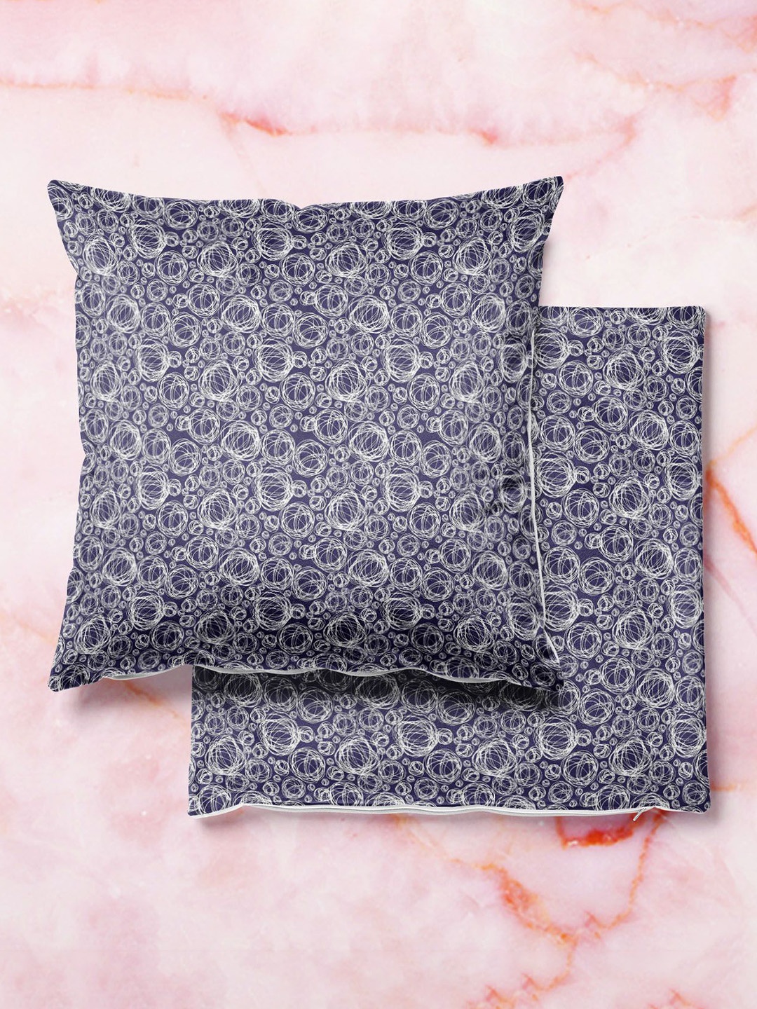 

ArtzFolio Multicoloured Set of 2 Square Cushion Covers, Multi