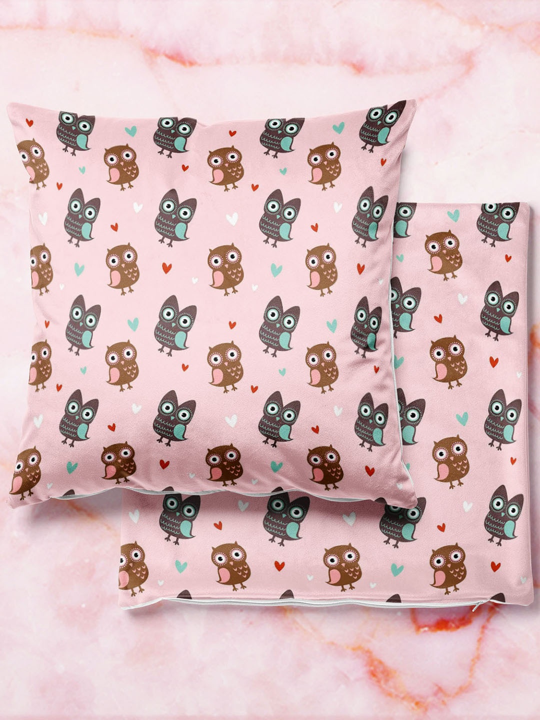 

ArtzFolio Multicoloured Set of 2 Square Cushion Covers, Multi