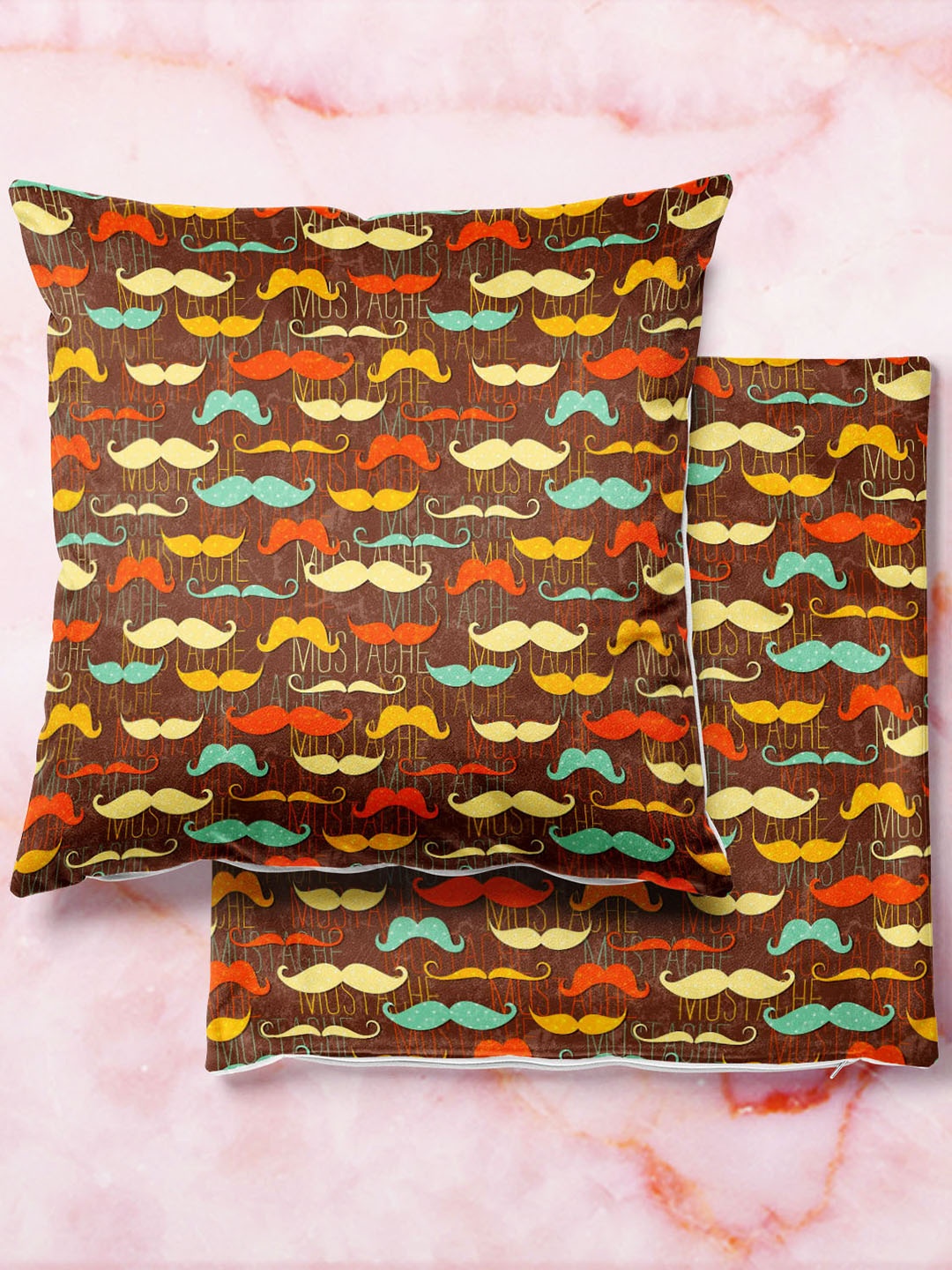 

ArtzFolio Multicoloured Set of 2 Square Cushion Covers, Multi