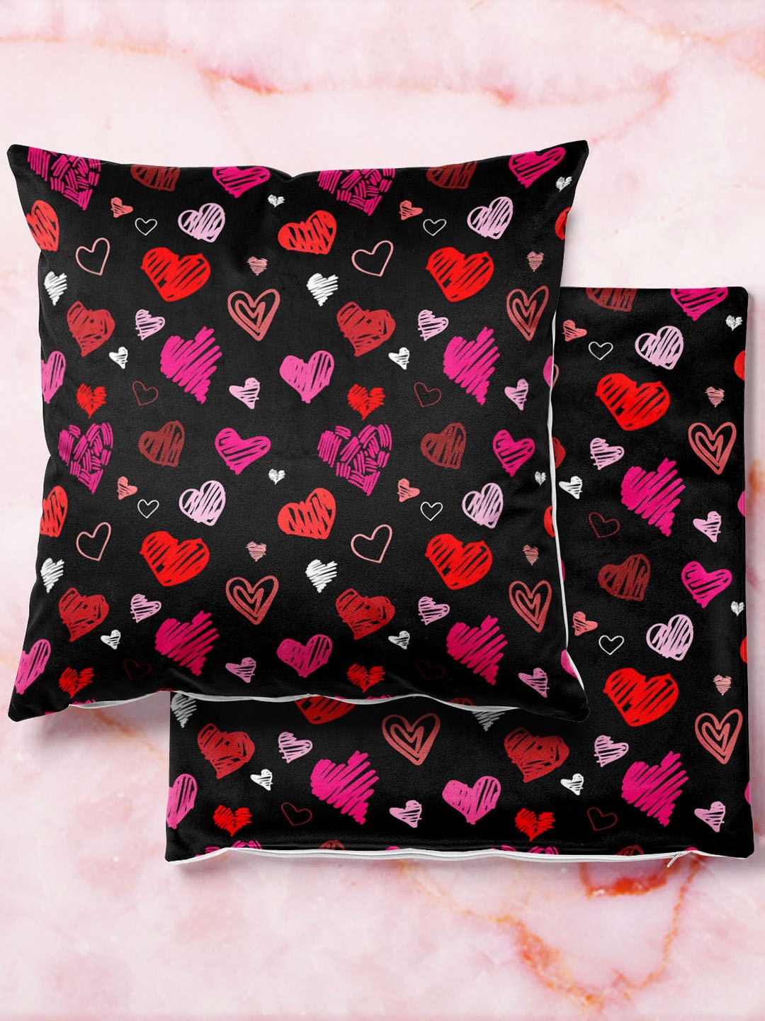 

ArtzFolio Multicoloured Set of 2 Square Cushion Covers, Multi