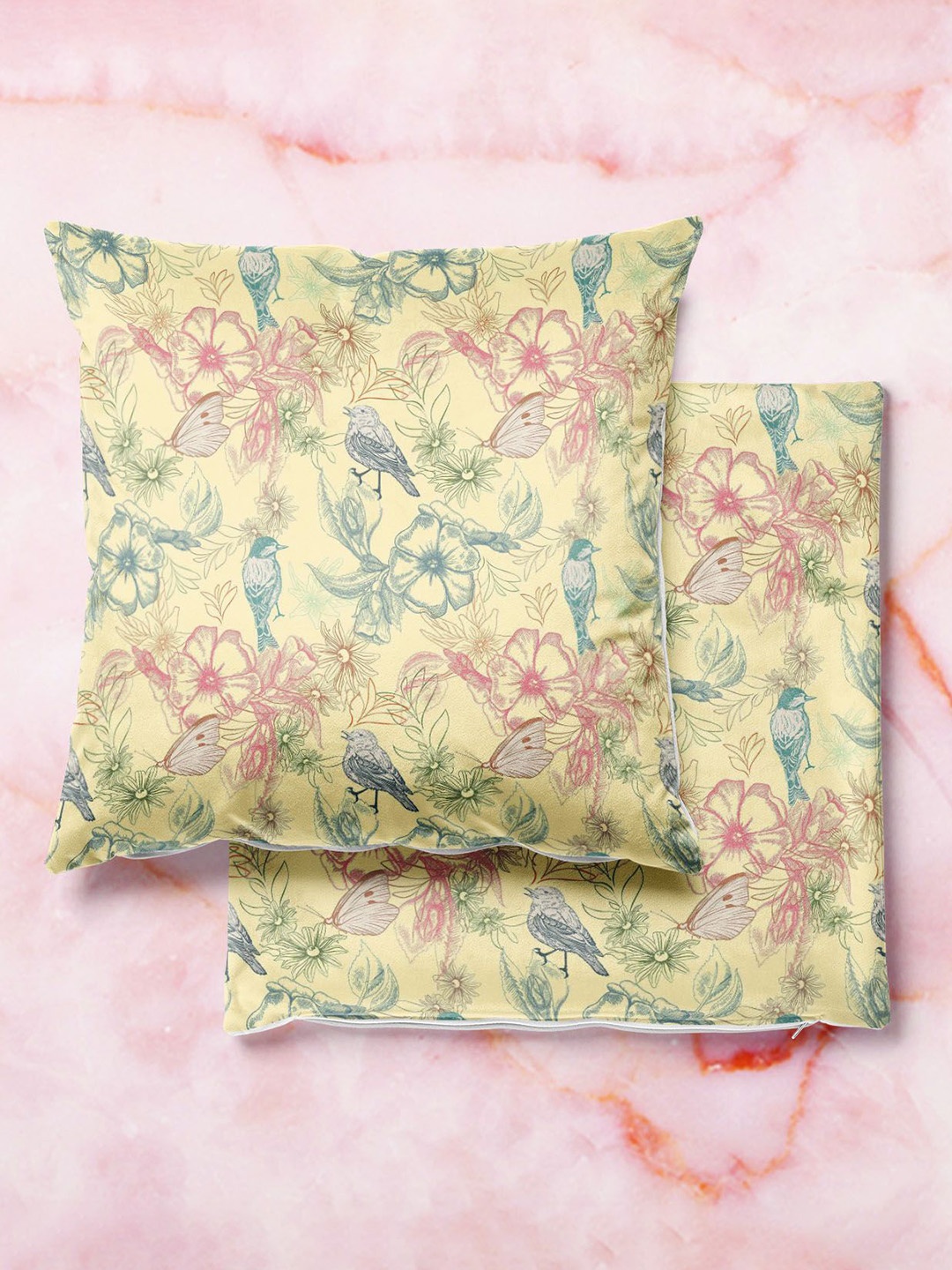 

ArtzFolio Multicoloured Set of 2 Square Cushion Covers, Multi