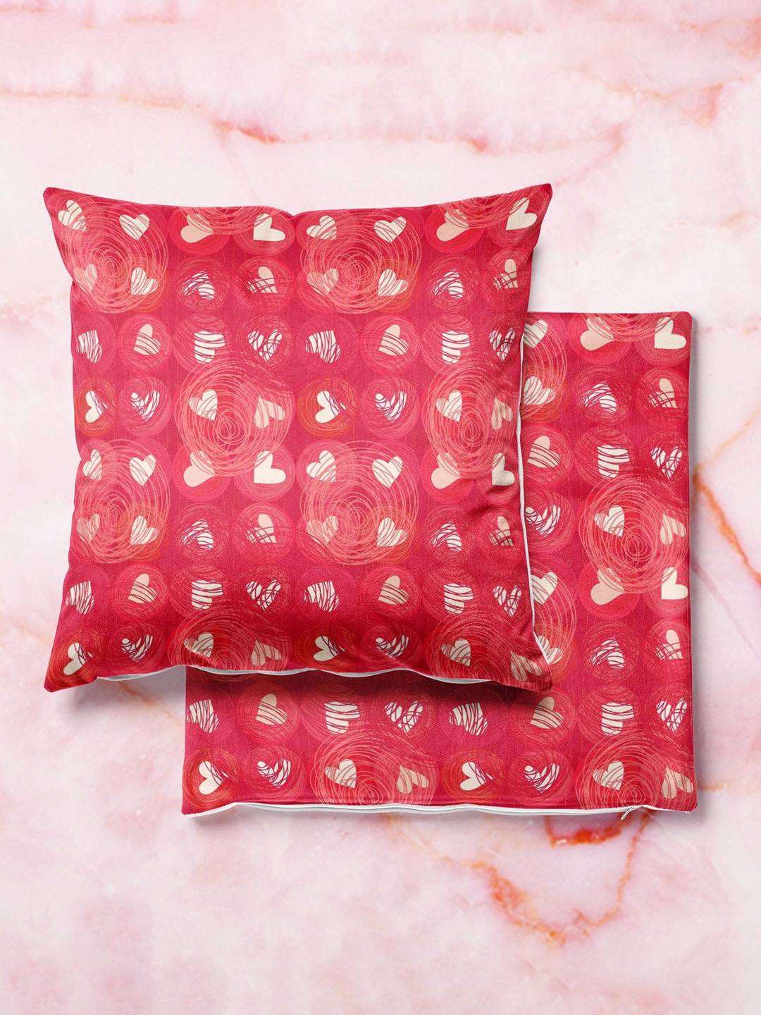 

ArtzFolio Multicoloured Set of 2 Square Cushion Covers, Multi