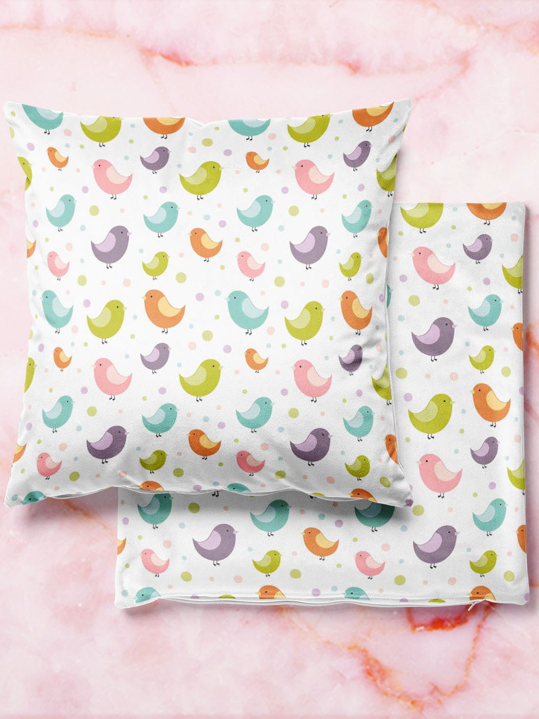 

ArtzFolio Multicoloured Set of 2 Square Cushion Covers, Multi