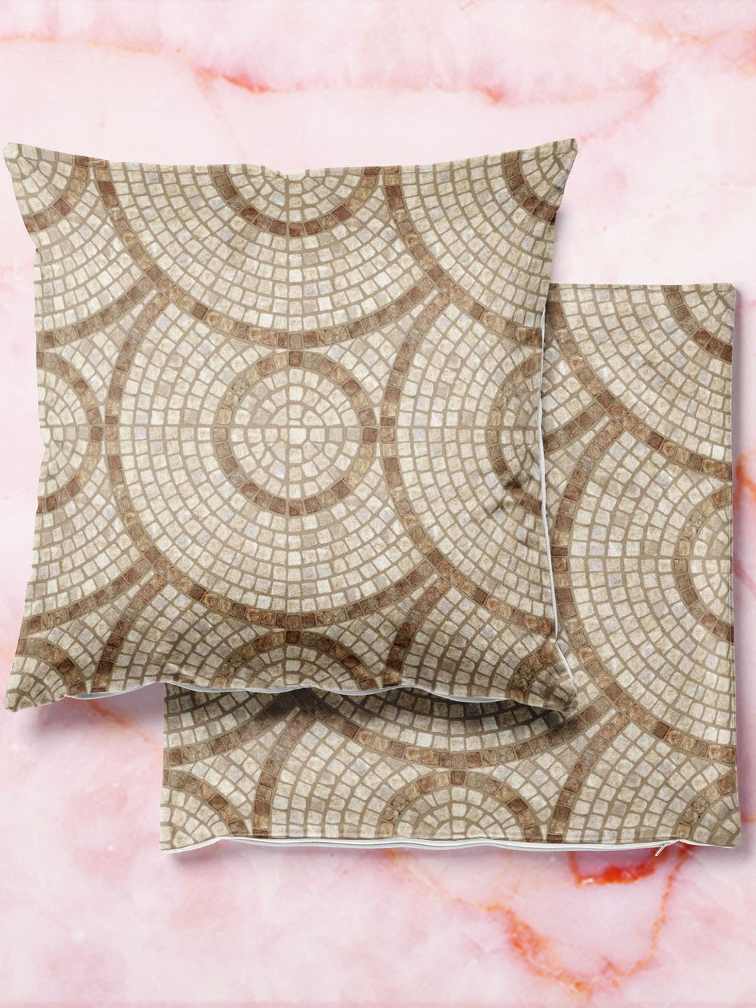 

ArtzFolio Multicoloured Set of 2 Square Cushion Covers, Multi