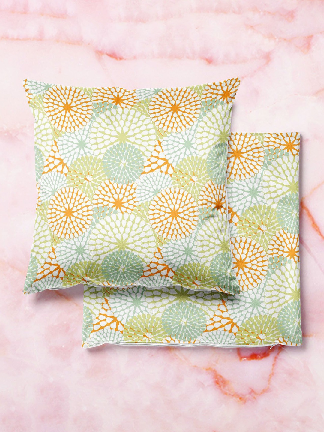 

ArtzFolio Multicoloured Set of 2 Square Cushion Covers, Multi
