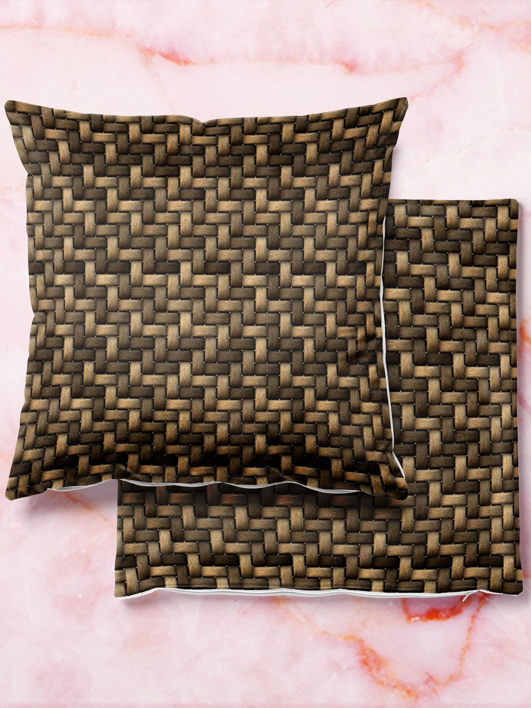 

ArtzFolio Multicoloured Set of 2 Velvet Square Cushion Covers, Multi