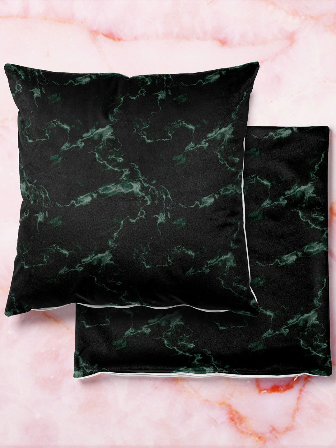 

ArtzFolio Multicoloured Set of 2 Velvet Square Cushion Covers, Multi