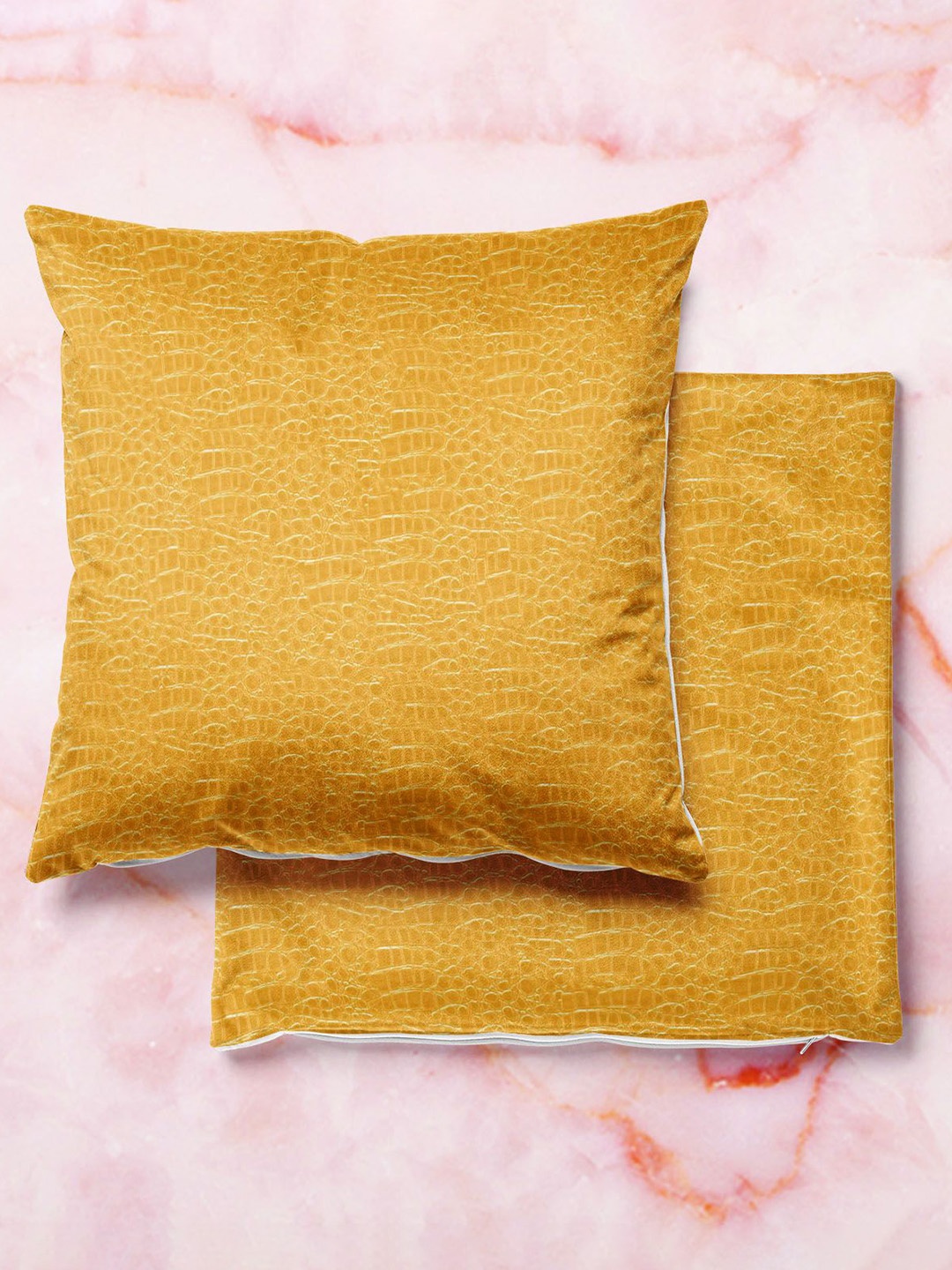 

ArtzFolio Multicoloured Set of 2 Velvet Square Cushion Covers, Multi