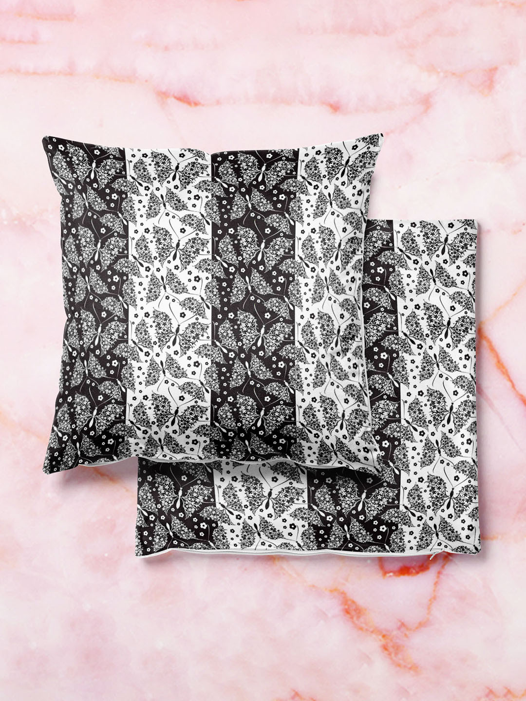 

ArtzFolio Multicoloured Set of 2 Velvet Square Cushion Covers, Multi