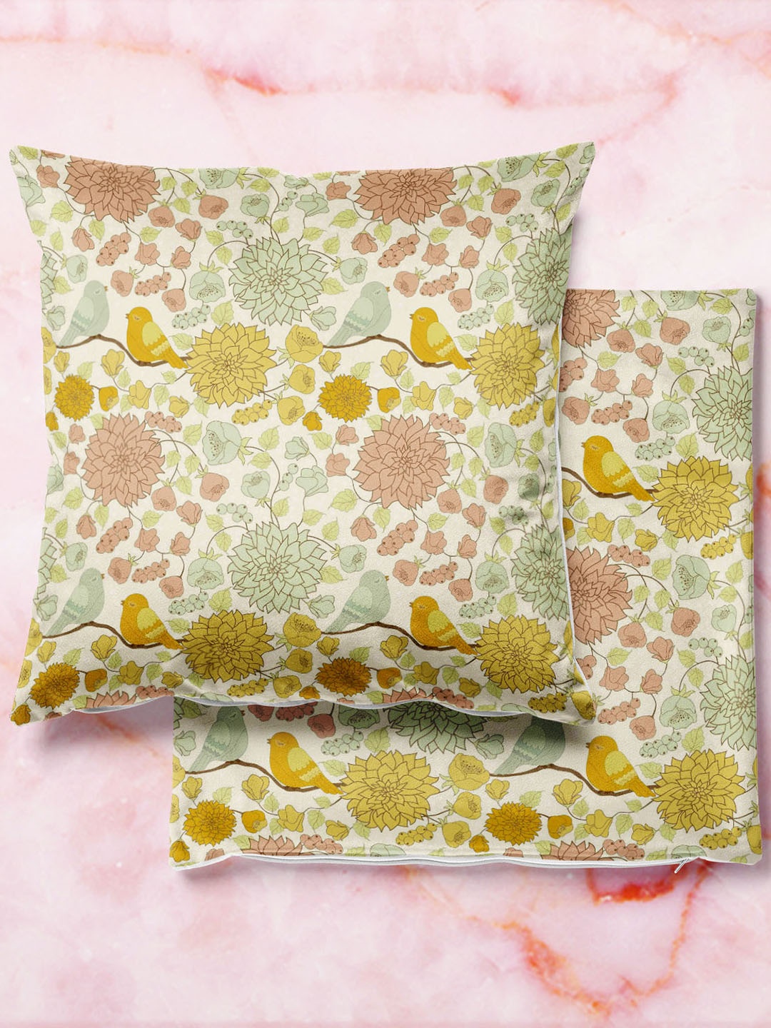 

ArtzFolio Multicoloured Set of 2 Square Cushion Covers, Multi