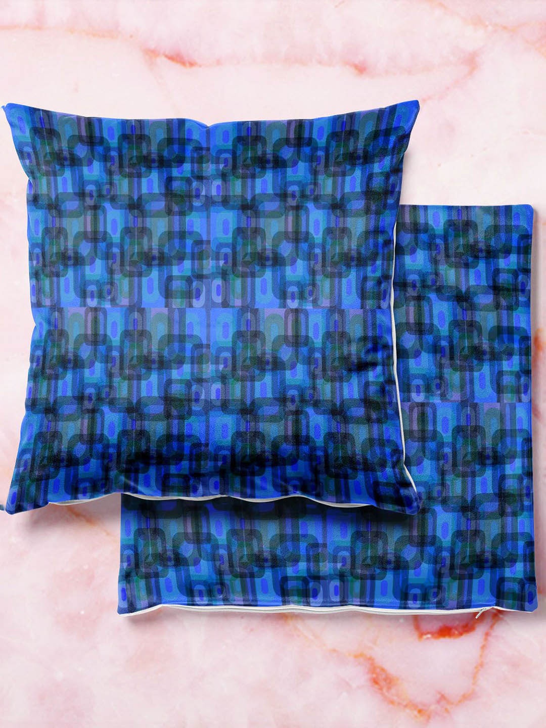 

ArtzFolio Multicoloured Set of 2 Velvet Square Cushion Covers, Multi