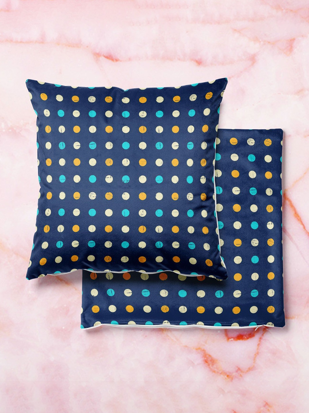 

ArtzFolio Multicoloured Set of 2 Square Cushion Covers, Multi