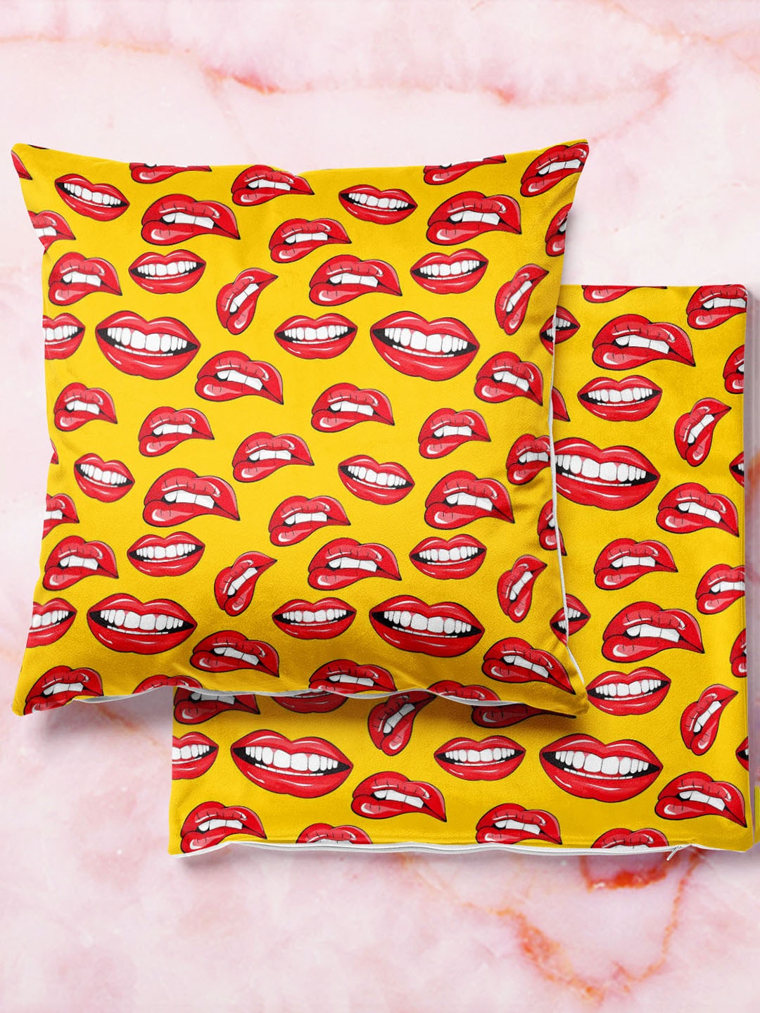 

ArtzFolio Multicoloured Set of 2 Square Cushion Covers, Multi