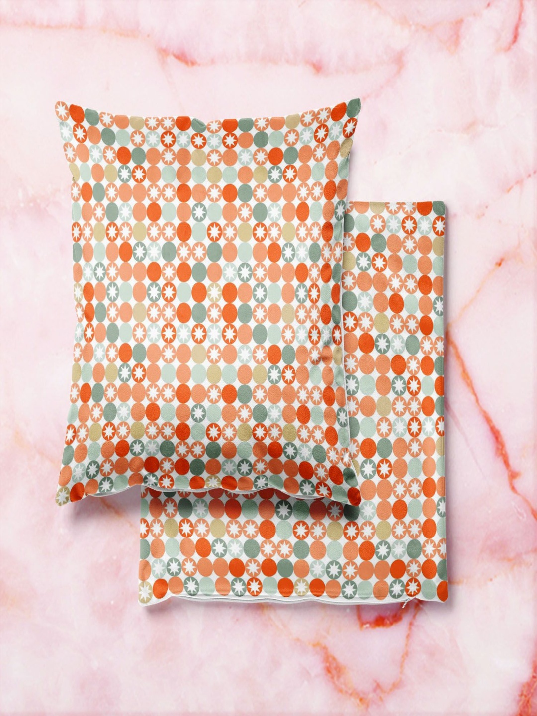 

ArtzFolio Multicoloured Set of 2 Square Cushion Covers, Multi
