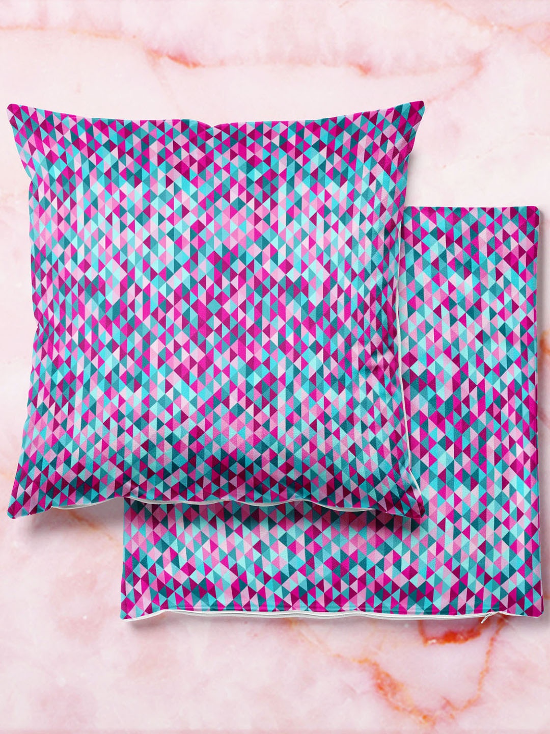 

ArtzFolio Multicoloured Set of 2 Square Cushion Covers, Multi