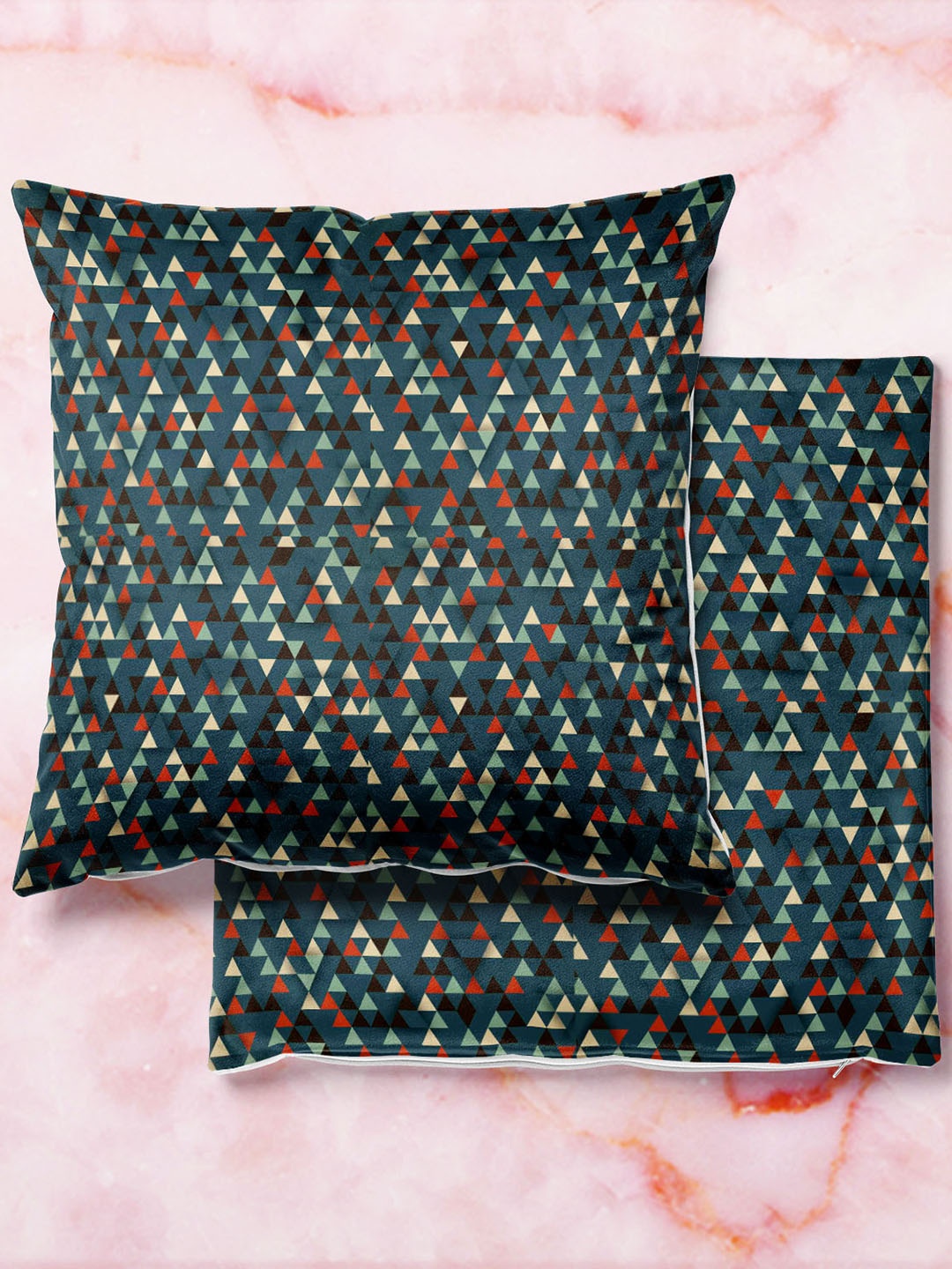 

ArtzFolio Multicoloured Set of 2 Square Cushion Covers, Multi