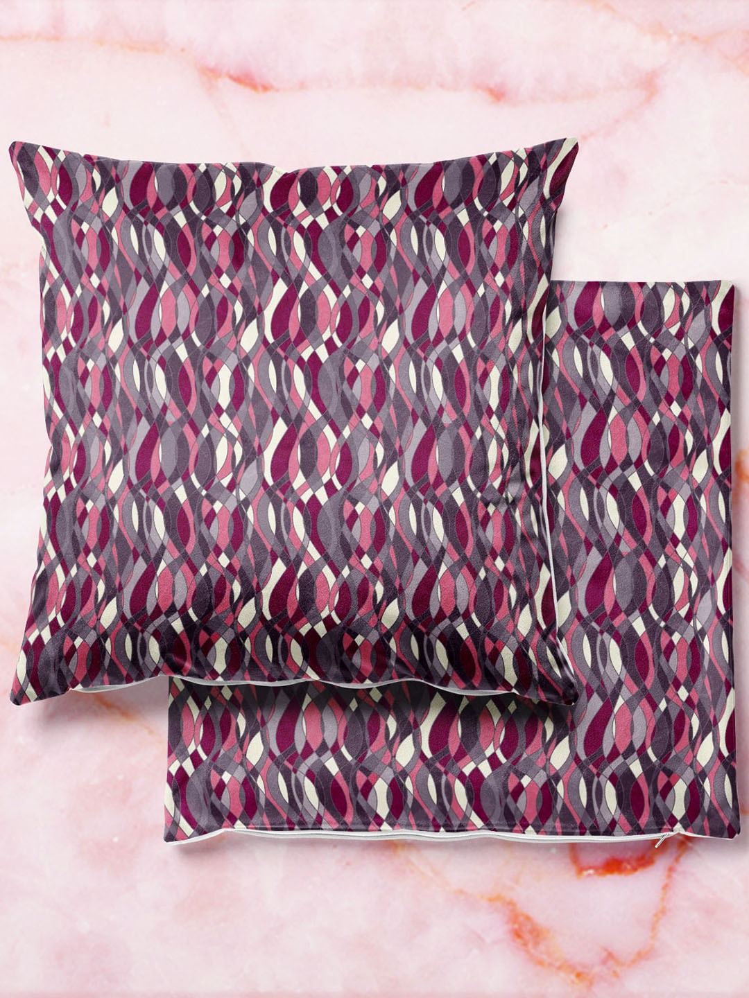 

ArtzFolio Multicoloured Set of 2 Square Cushion Covers, Multi