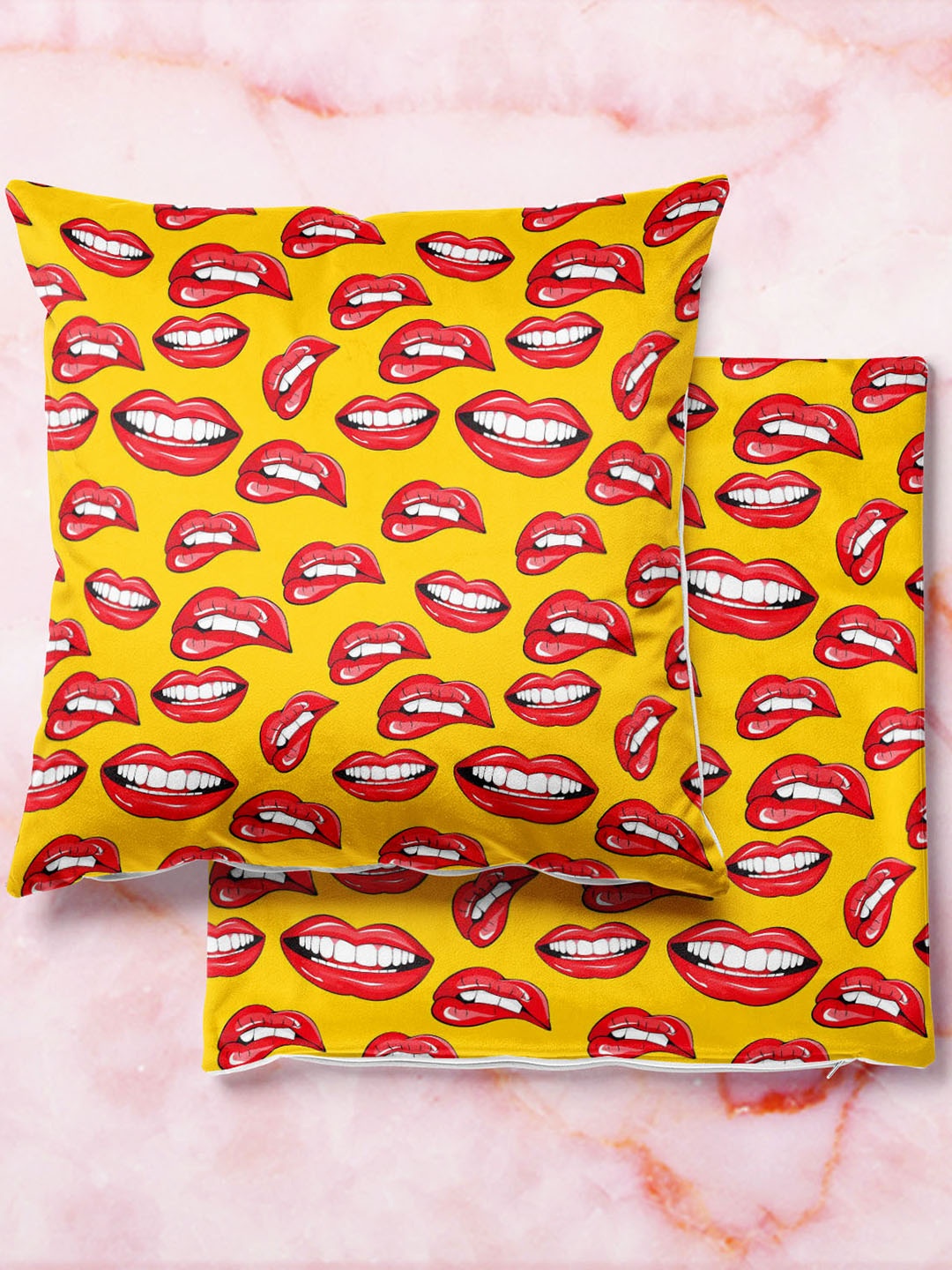 

ArtzFolio Multicoloured Set of 2 Velvet Square Cushion Covers, Multi