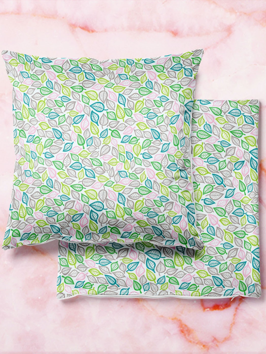 

ArtzFolio Multicoloured Set of 2 Velvet Square Cushion Covers, Multi