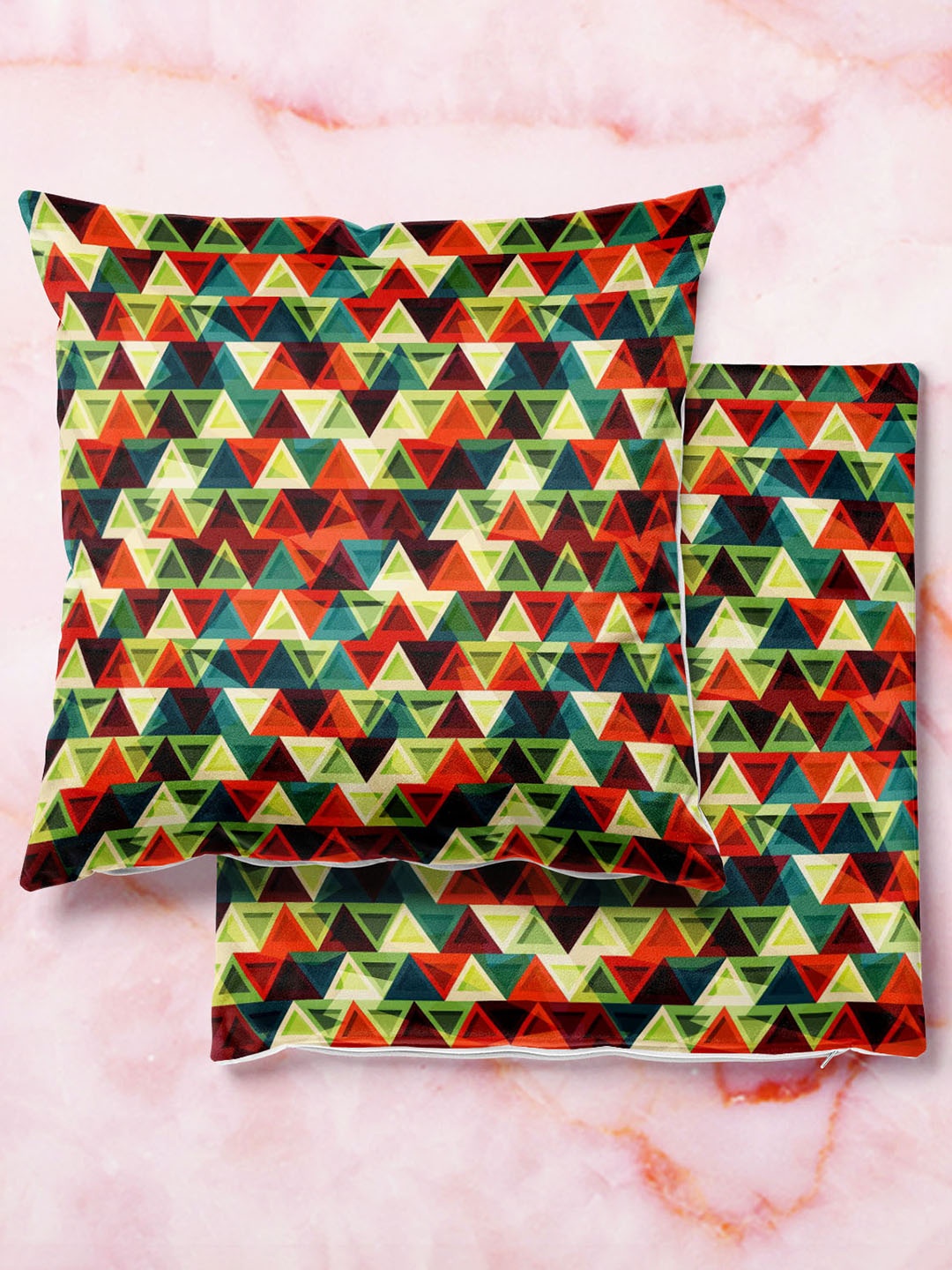 

ArtzFolio Multicoloured Set of 2 Square Cushion Covers, Multi