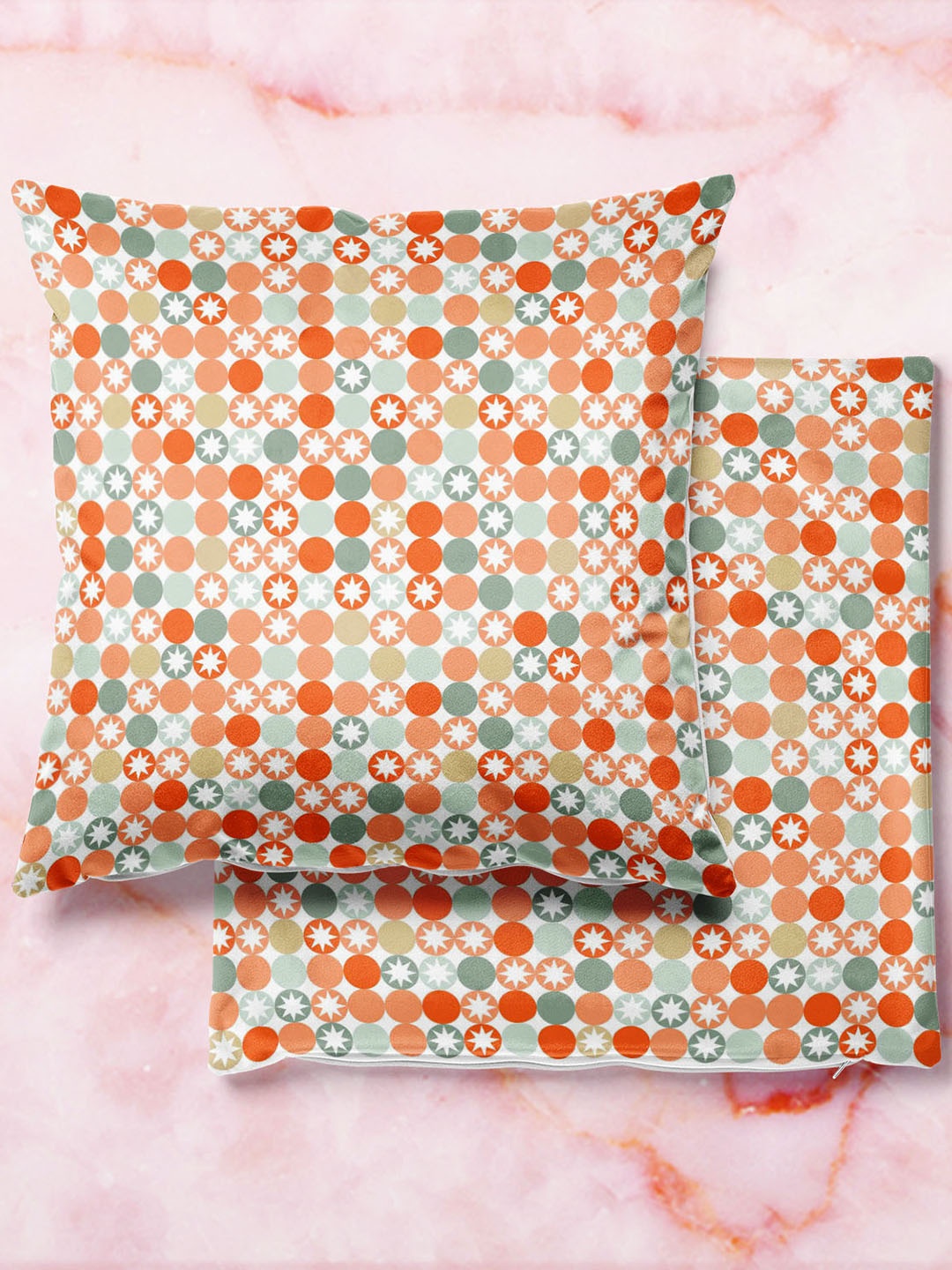 

ArtzFolio Multicoloured Set of 2 Velvet Square Cushion Covers, Multi