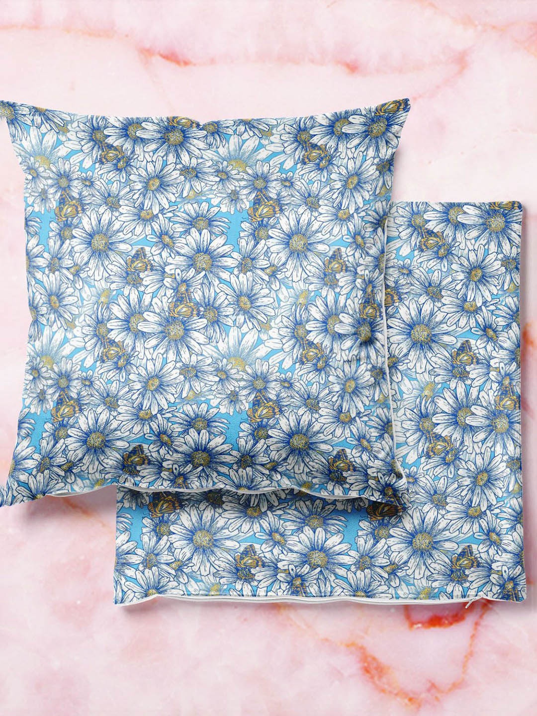 

ArtzFolio Multicoloured Set of 2 Square Cushion Covers, Multi