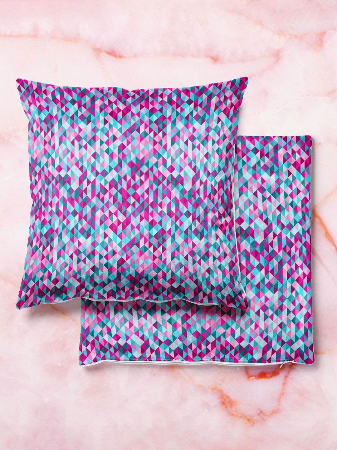 

ArtzFolio Multicoloured Set of 2 Square Cushion Covers, Multi