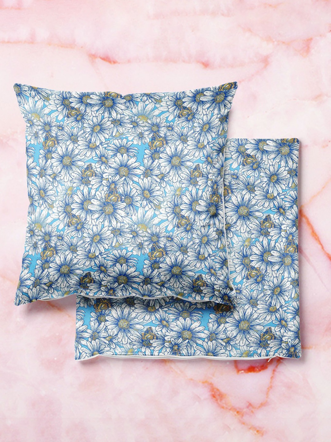

ArtzFolio Multicoloured Set of 2 Square Cushion Covers, Multi