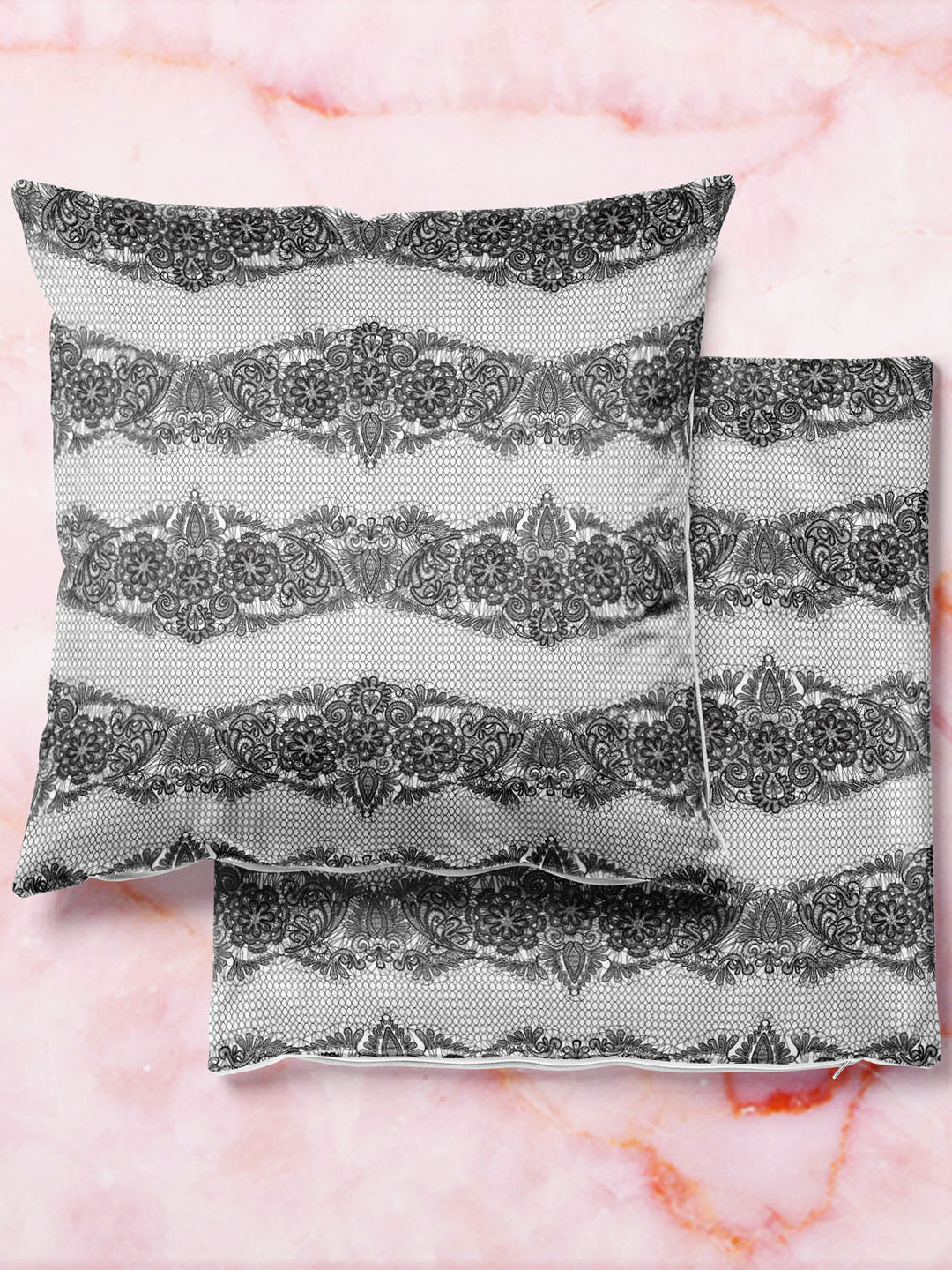 

ArtzFolio Multicoloured Set of 2 Square Cushion Covers, Multi