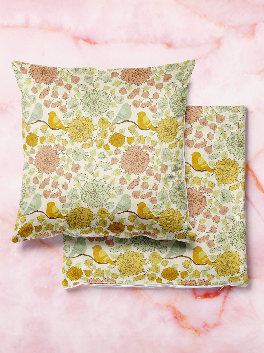 

ArtzFolio Multicoloured Set of 2 Square Cushion Covers, Multi