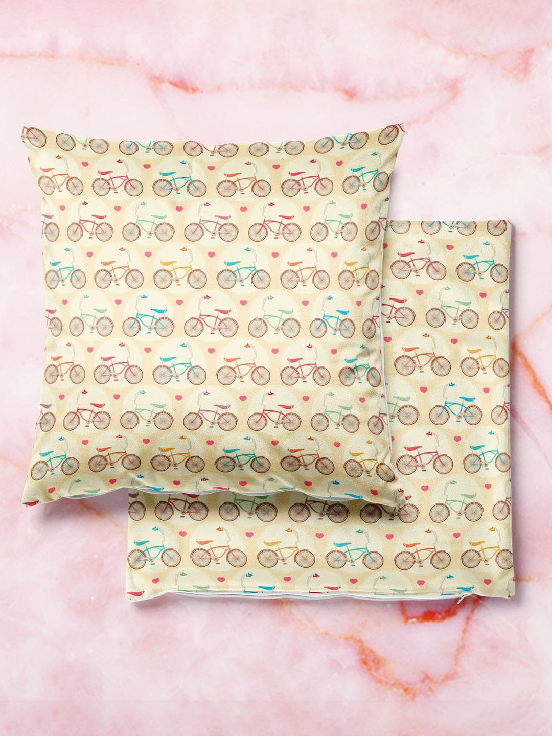 

ArtzFolio Multicoloured Set of 2 Velvet Square Cushion Covers, Multi
