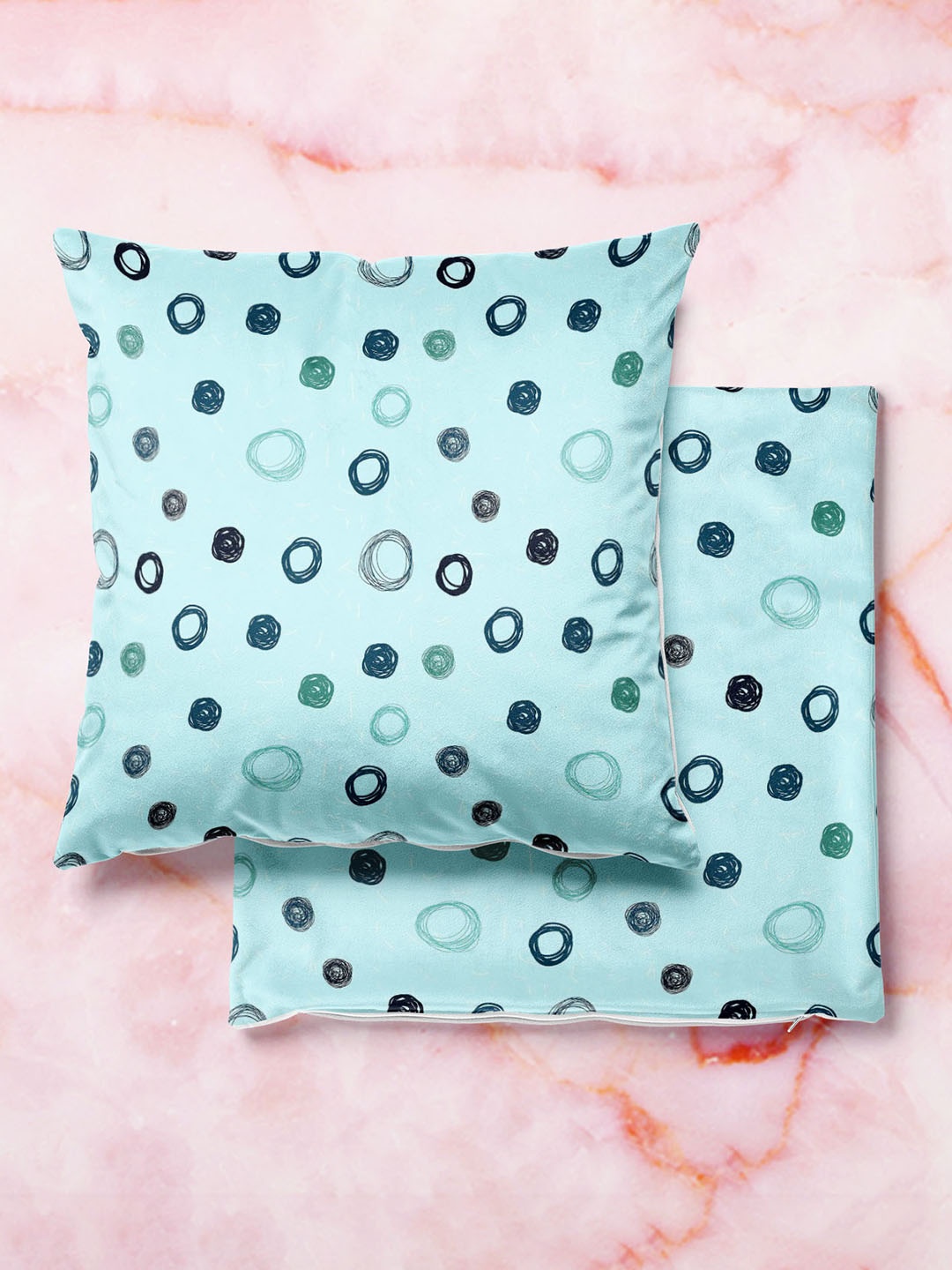 

ArtzFolio Multicoloured Set of 2 Velvet Square Cushion Covers, Multi