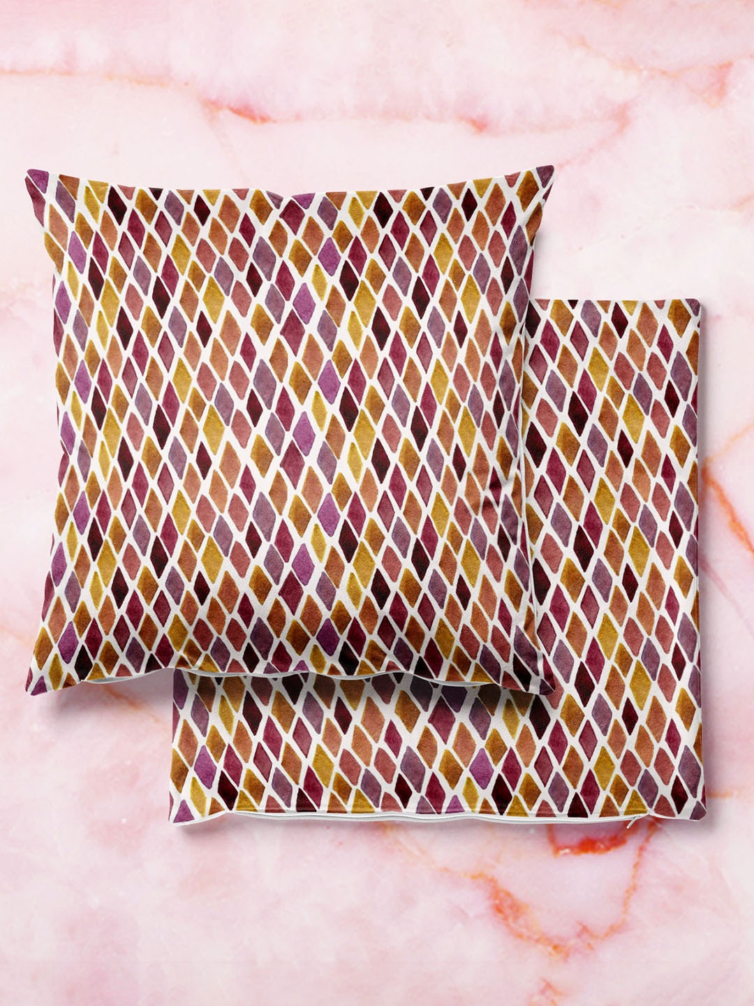 

ArtzFolio Multicoloured Set of 2 Square Cushion Covers, Multi