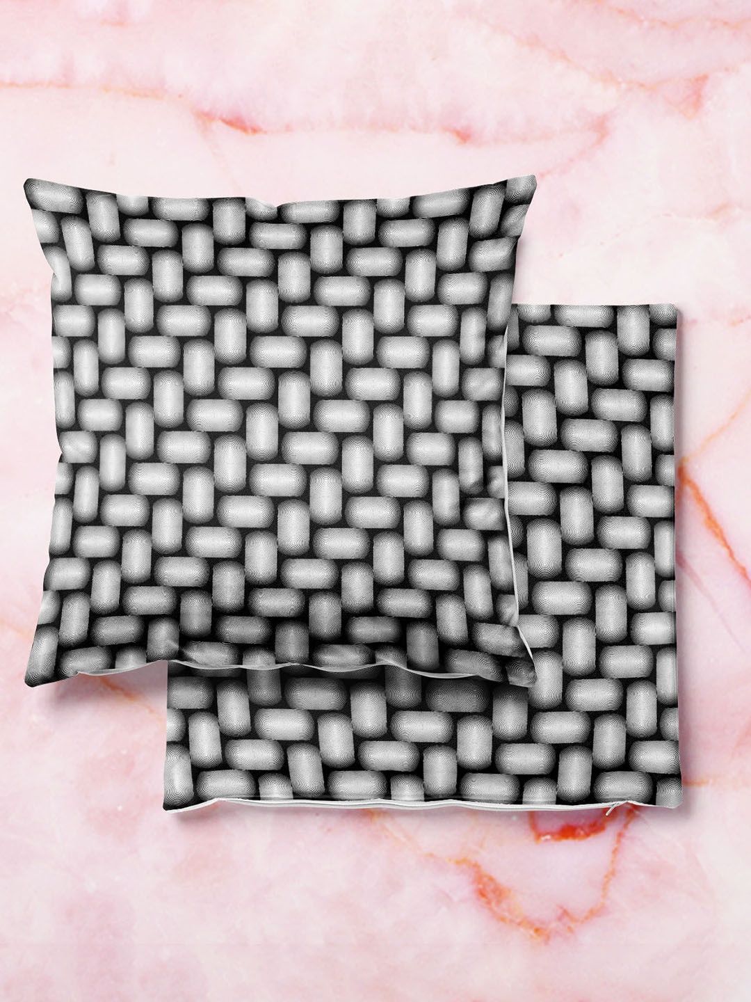 

ArtzFolio Multicoloured Set of 2 Square Cushion Covers, Multi