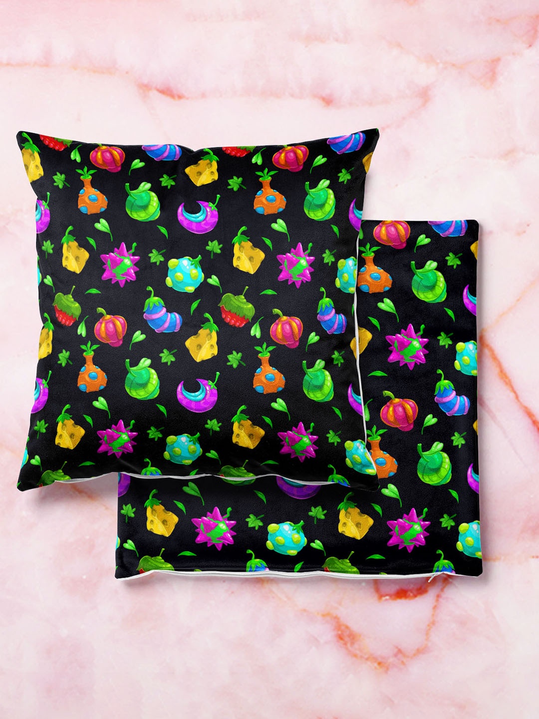 

ArtzFolio Multicoloured Set of 2 Square Cushion Covers, Multi