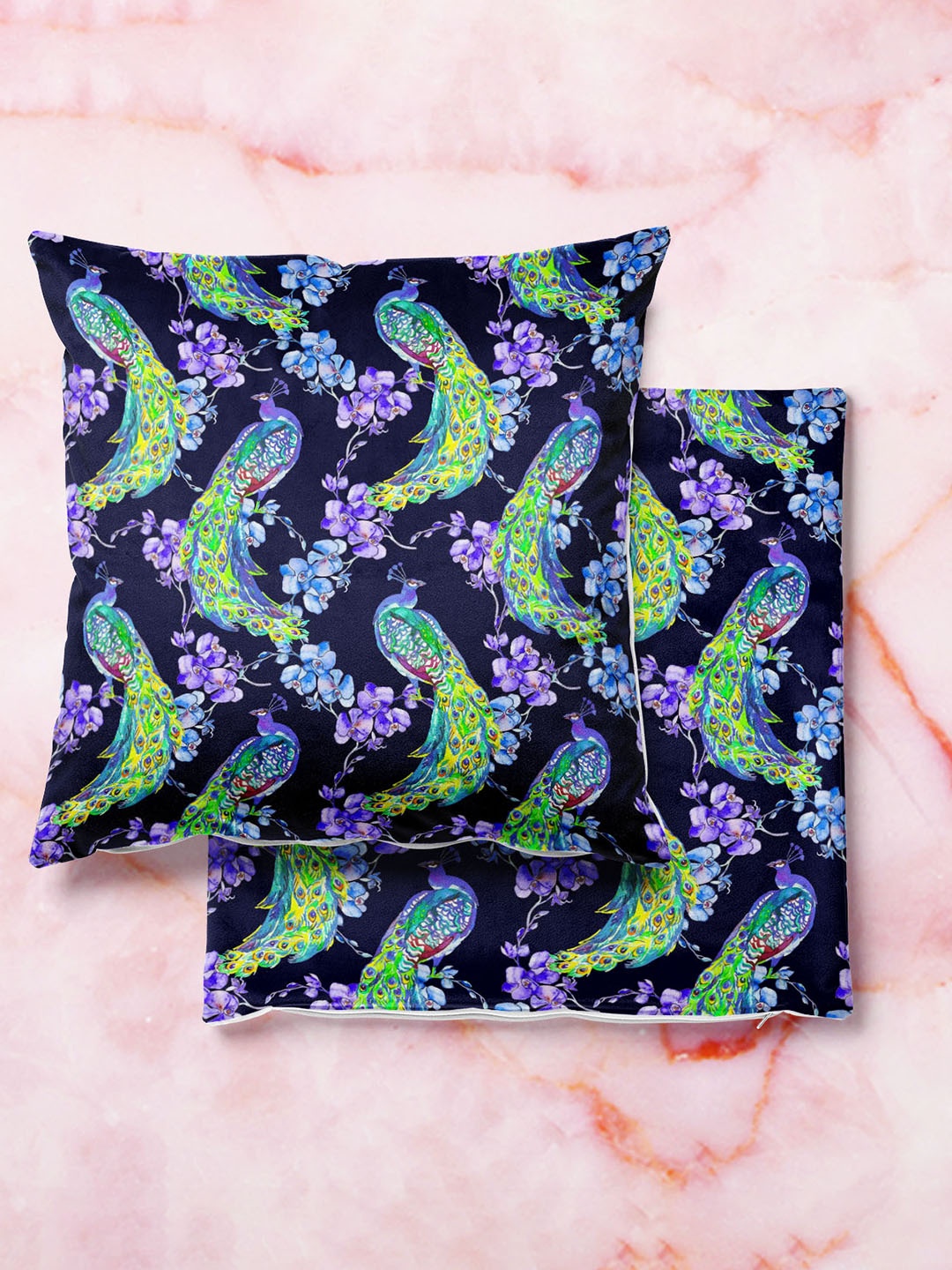 

ArtzFolio Multicoloured Set of 2 Square Cushion Covers, Multi