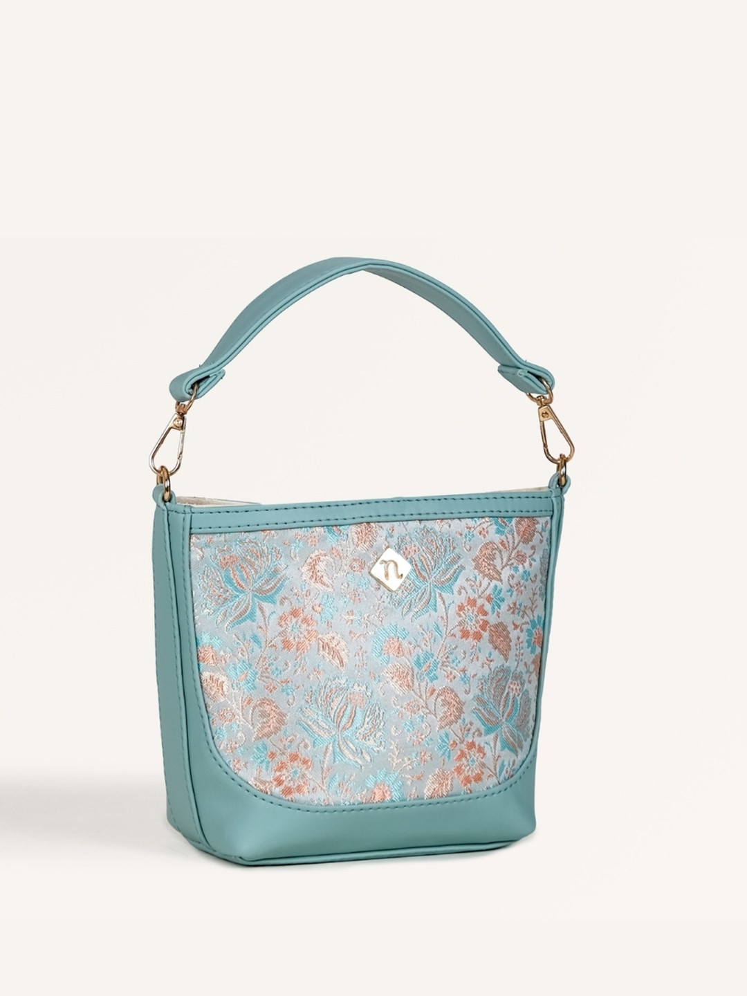 

Nestasia Floral Printed Bucket Handheld Bag, Green