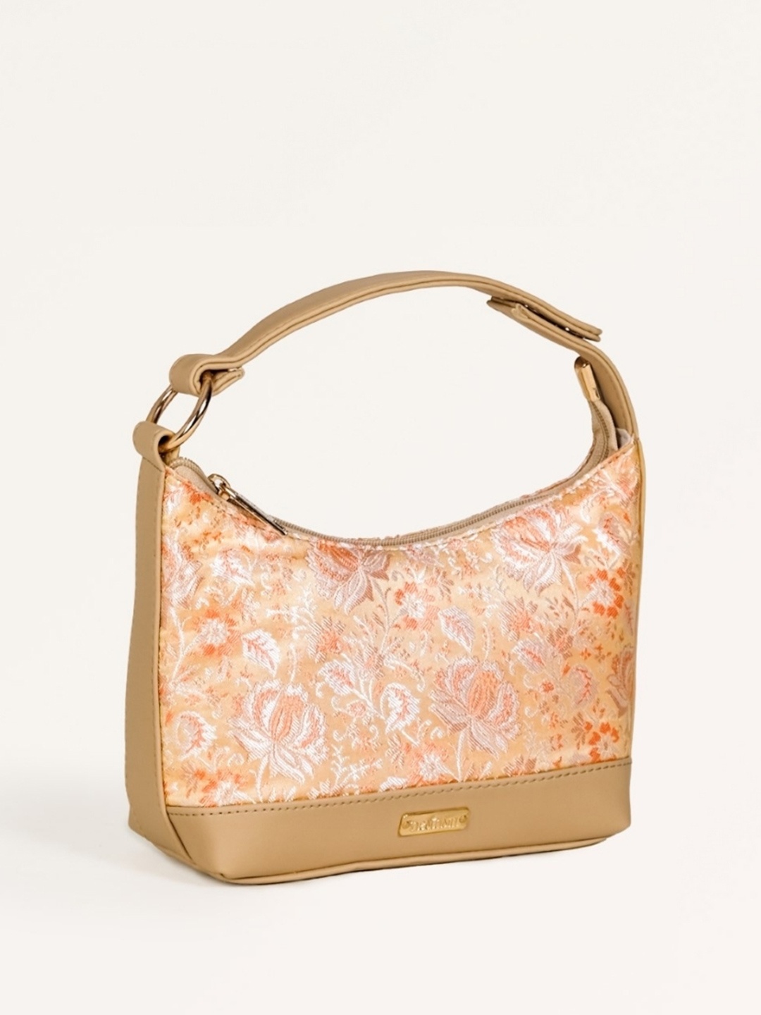 

Nestasia Floral Printed Half Moon Handheld Bag, Brown