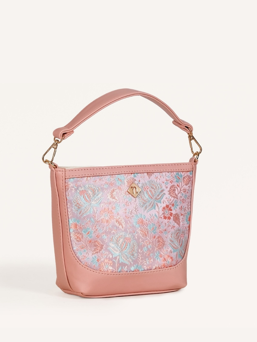 

Nestasia Floral Printed Bucket Handheld Bag, Pink