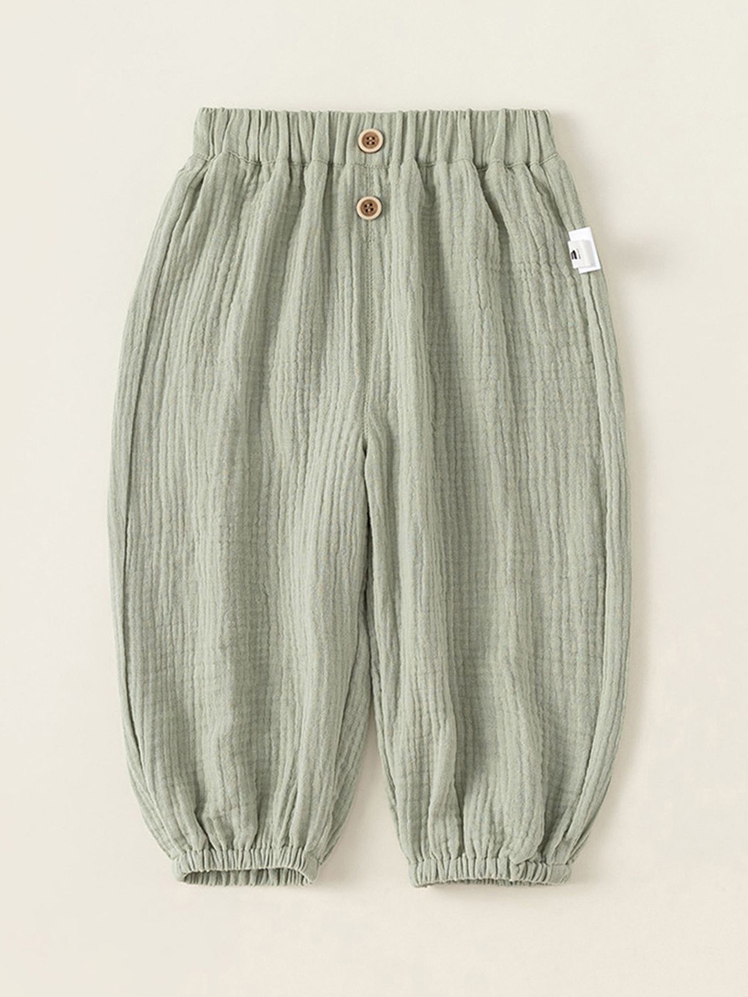 

LULU & SKY Girls Loose Fit High-Rise Joggers Trousers, Green