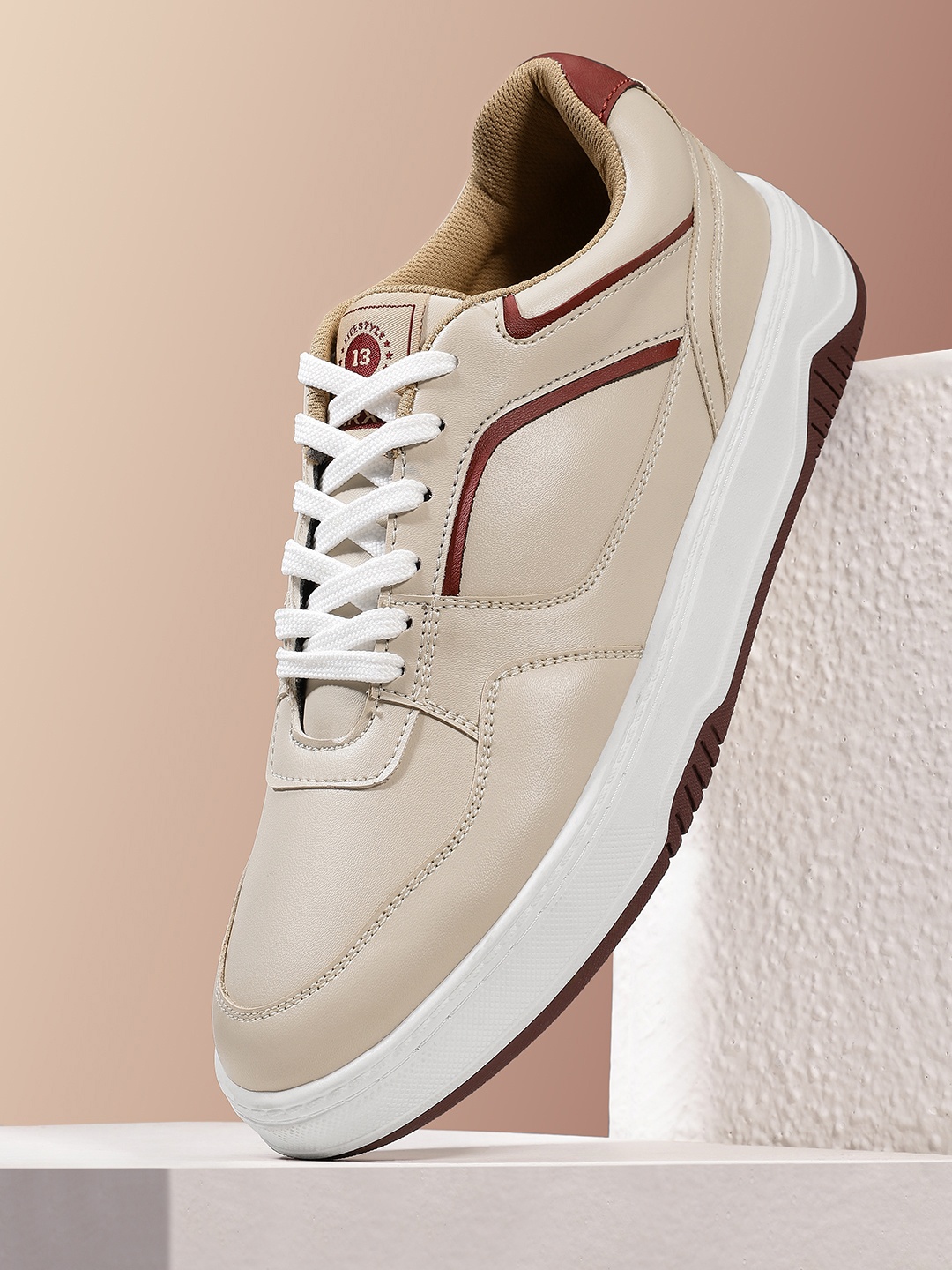

HRX by Hrithik Roshan Women Club Classic Sneakers, Taupe