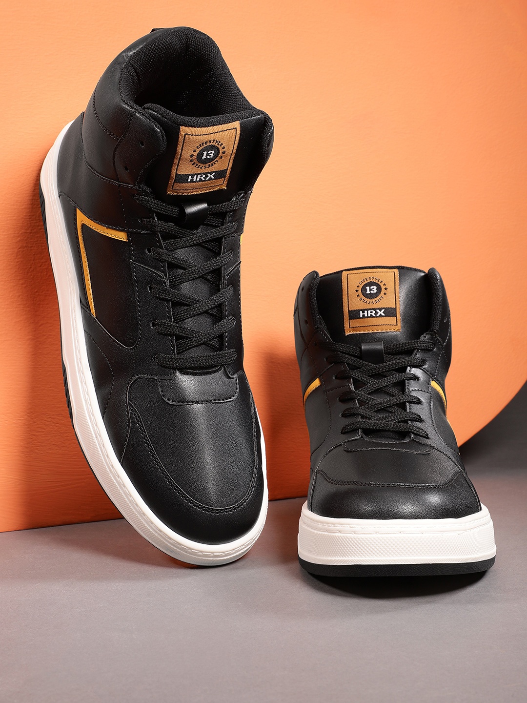 

HRX by Hrithik Roshan Women Mid-Top Everyday Sneakers, Black