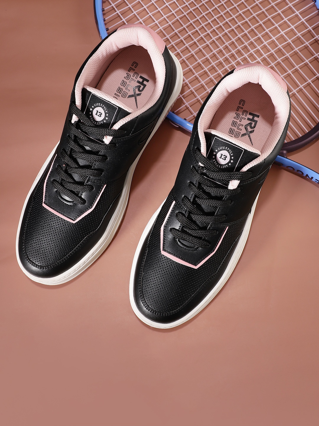 

HRX by Hrithik Roshan Women Perforated Everyday Sneakers, Black