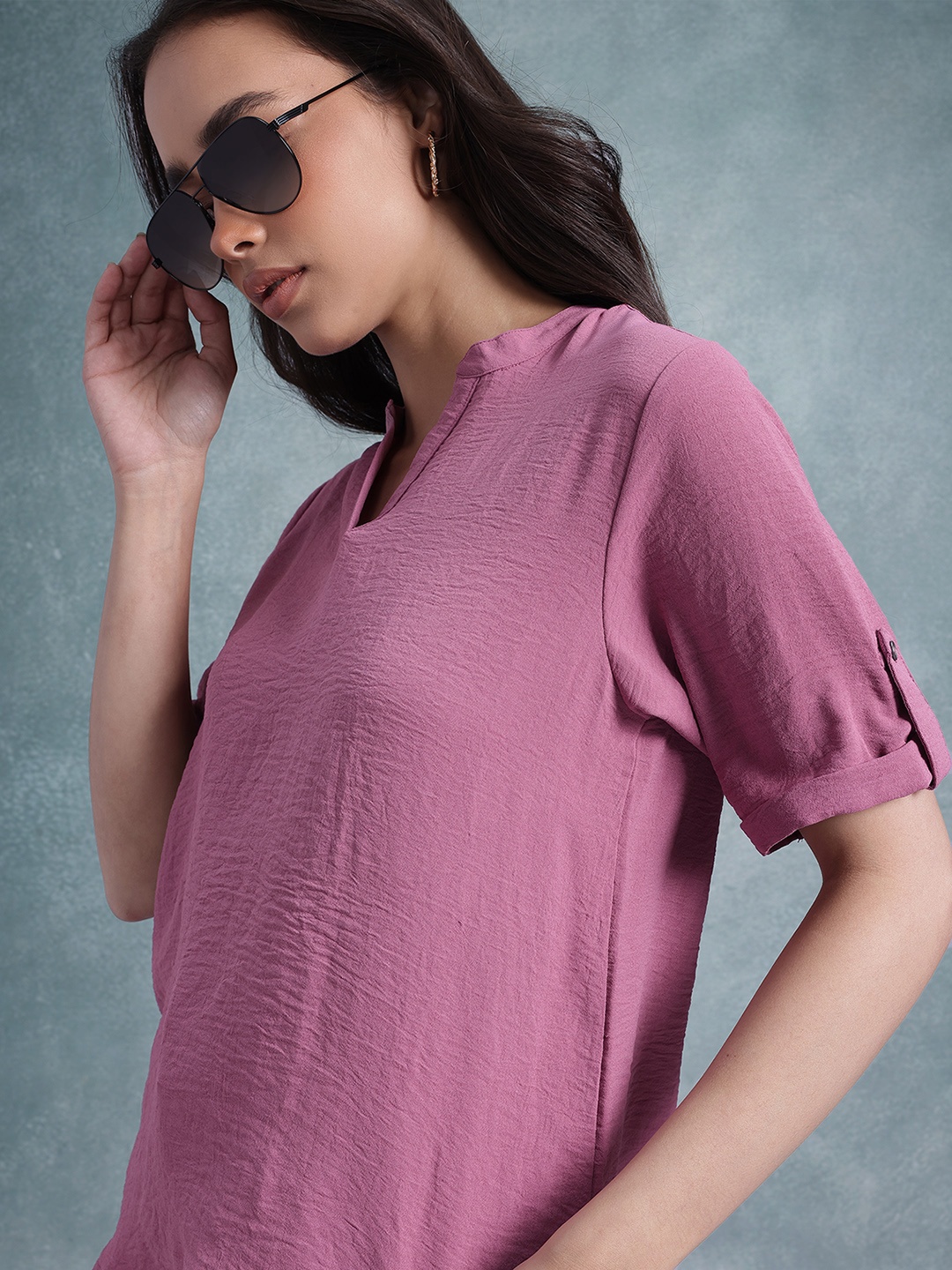 

The Roadster Life Co. Textured Top, Pink