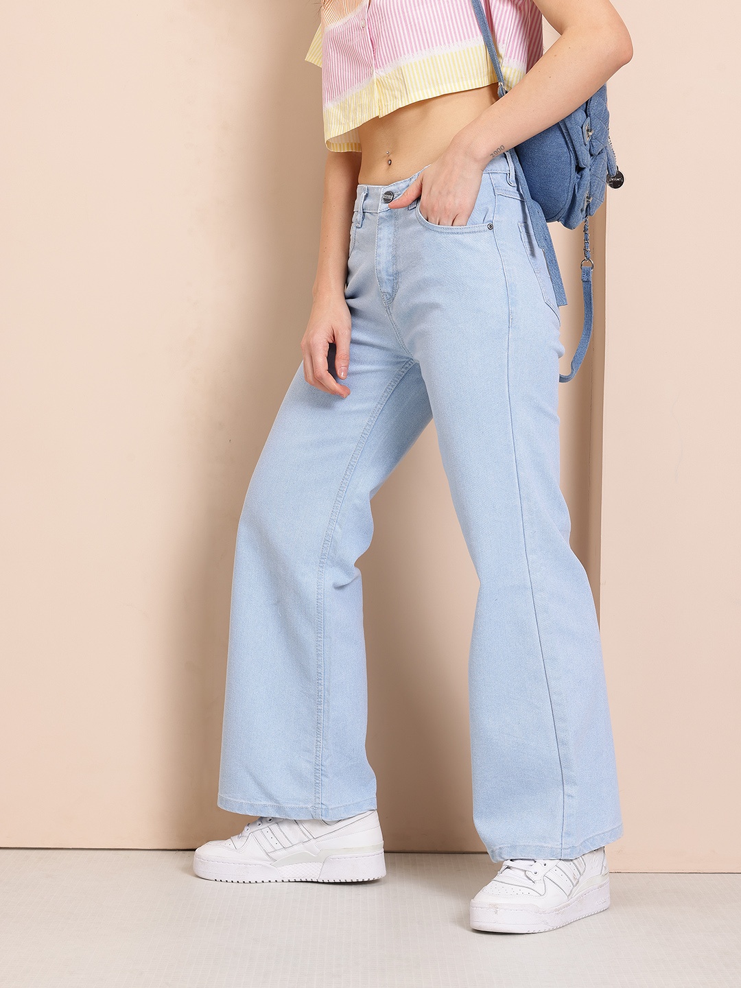 

Mast & Harbour Women Relaxed Fit Jeans, Blue