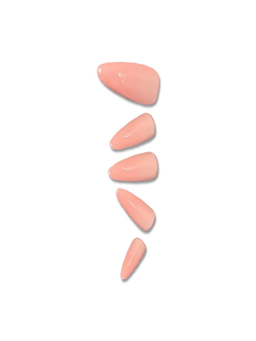 

SOEZI Set Of 5 Stick On Artificial Nails - Pink